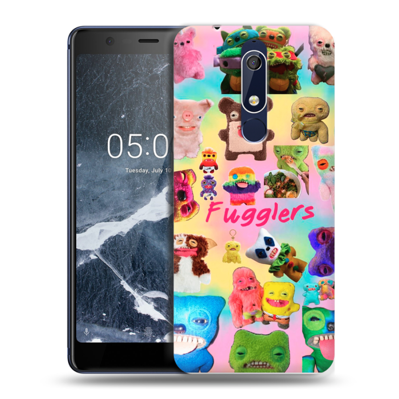 Силиконовый противоударный чехол на Nokia 5.1 с принтом Флагер Fuggler Силиконовый противоударный чехол на Nokia 5.1 с принтом Флагер Fuggler