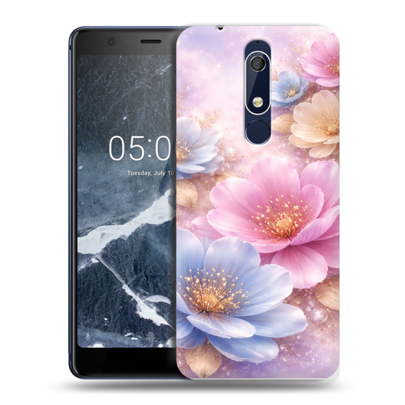 Силиконовый чехол на Nokia 5.1 с принтом женский Силиконовый чехол на Nokia 5.1 с принтом женский
