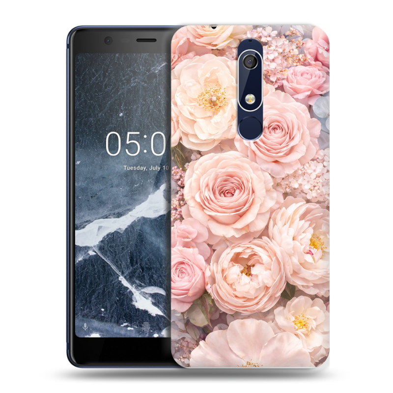 Силиконовый противоударный чехол на Nokia 5.1 с принтом женский Силиконовый противоударный чехол на Nokia 5.1 с принтом женский