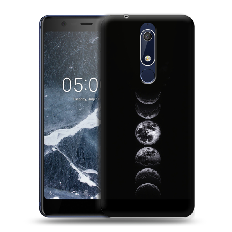 Силиконовый противоударный чехол на Nokia 5.1 с принтом женский Силиконовый противоударный чехол на Nokia 5.1 с принтом женский