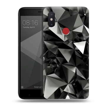 Силиконовый чехол на Xiaomi Mi8 SE с принтом Черные кристаллы