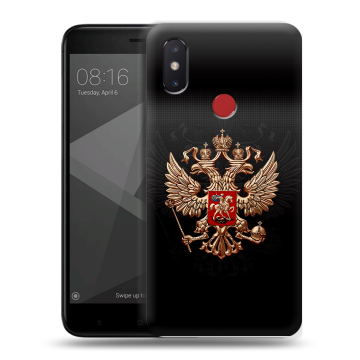 Силиконовый чехол на Xiaomi Mi8 SE с принтом Герб России