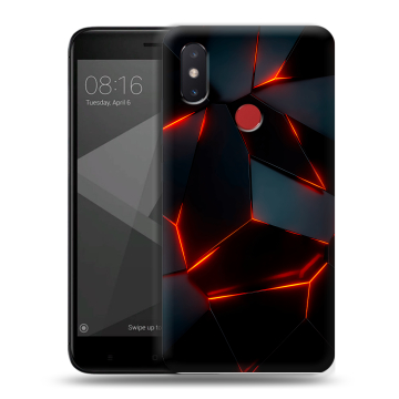 Силиконовый чехол на Xiaomi Mi8 SE с принтом Яркие абстракции