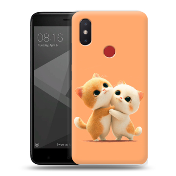 Силиконовый чехол на Xiaomi Mi8 SE с принтом Милые котики