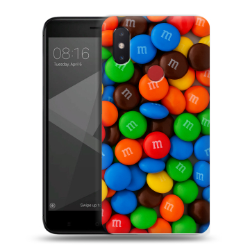 Силиконовый чехол на Xiaomi Mi8 SE с принтом Конфеты