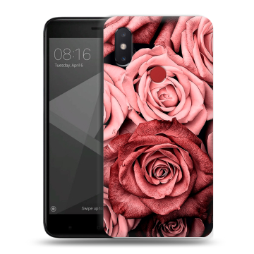 Силиконовый чехол на Xiaomi Mi8 SE с принтом Цветы розы