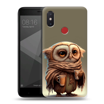 Силиконовый чехол на Xiaomi Mi8 SE с принтом Сова