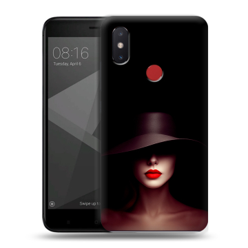 Силиконовый чехол на Xiaomi Mi8 SE с принтом Девушка в шляпе Силиконовый чехол на Xiaomi Mi8 SE с принтом Девушка в шляпе