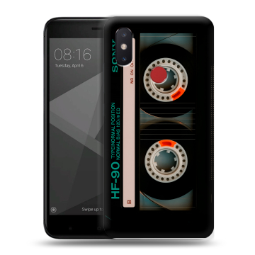 Силиконовый чехол на Xiaomi Mi8 SE с принтом Кассета Силиконовый чехол на Xiaomi Mi8 SE с принтом Кассета