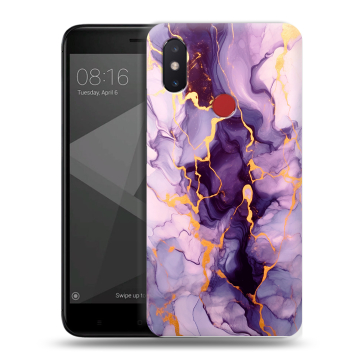 Силиконовый чехол на Xiaomi Mi8 SE с принтом Мрамор Силиконовый чехол на Xiaomi Mi8 SE с принтом Мрамор