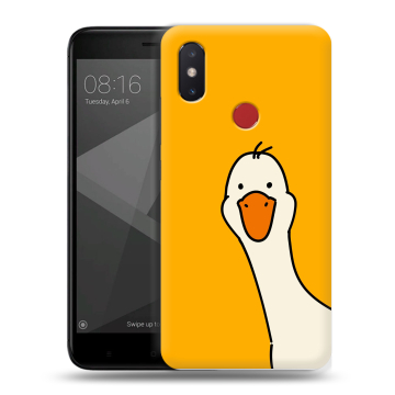 Силиконовый чехол на Xiaomi Mi8 SE с принтом Утка Силиконовый чехол на Xiaomi Mi8 SE с принтом Утка