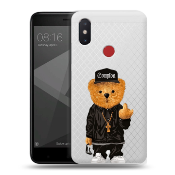 Силиконовый чехол на Xiaomi Mi8 SE с принтом Мишка