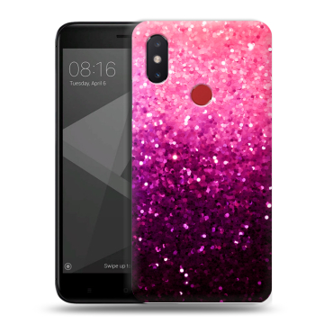Силиконовый чехол на Xiaomi Mi8 SE с принтом Блестки Силиконовый чехол на Xiaomi Mi8 SE с принтом Блестки