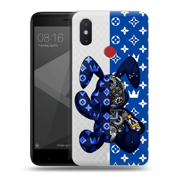 Силиконовый чехол на Xiaomi Mi8 SE с принтом Луи робот