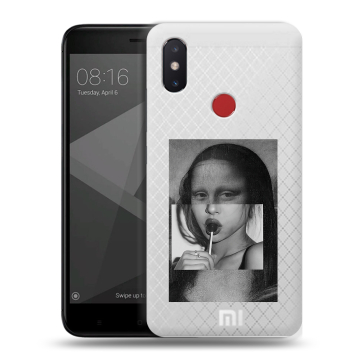 Силиконовый чехол на Xiaomi Mi8 SE с принтом Мона Лиза