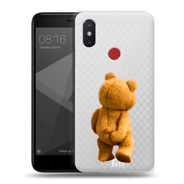 Силиконовый чехол на Xiaomi Mi8 SE с принтом Медведь Силиконовый чехол на Xiaomi Mi8 SE с принтом Медведь
