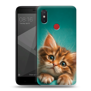 Силиконовый чехол на Xiaomi Mi8 SE с принтом котенок Силиконовый чехол на Xiaomi Mi8 SE с принтом котенок