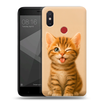 Силиконовый чехол на Xiaomi Mi8 SE с принтом котенок Силиконовый чехол на Xiaomi Mi8 SE с принтом котенок