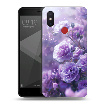 Силиконовый чехол на Xiaomi Mi8 SE с принтом Розы цветы Силиконовый чехол на Xiaomi Mi8 SE с принтом Розы цветы