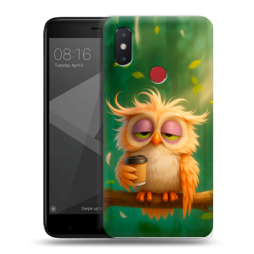 Силиконовый чехол на Xiaomi Mi8 SE с принтом сова Силиконовый чехол на Xiaomi Mi8 SE с принтом сова