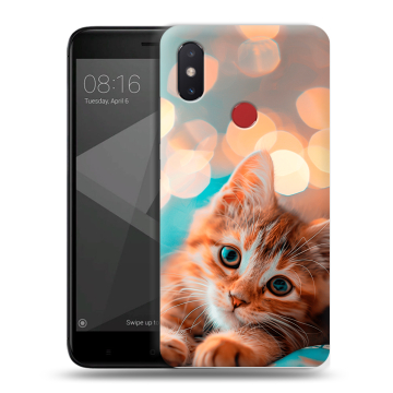 Силиконовый чехол на Xiaomi Mi8 SE с принтом котик