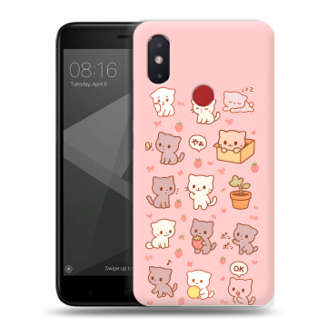 Силиконовый чехол на Xiaomi Mi8 SE с принтом Hello Kitty Хелоу Кити Силиконовый чехол на Xiaomi Mi8 SE с принтом Hello Kitty Хелоу Кити