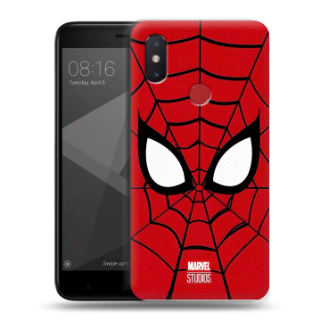 Силиконовый чехол на Xiaomi Mi8 SE с принтом человек паук spiderman Силиконовый чехол на Xiaomi Mi8 SE с принтом человек паук spiderman