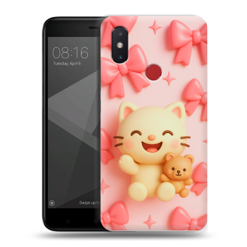 Силиконовый чехол на Xiaomi Mi8 SE с принтом для девочек