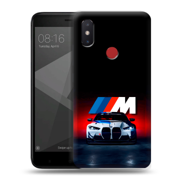 Силиконовый чехол на Xiaomi Mi8 SE с принтом БМВ BMW Силиконовый чехол на Xiaomi Mi8 SE с принтом БМВ BMW
