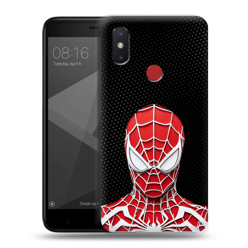Силиконовый чехол на Xiaomi Mi8 SE с принтом человек паук spiderman Силиконовый чехол на Xiaomi Mi8 SE с принтом человек паук spiderman