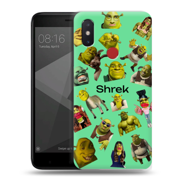 Силиконовый чехол на Xiaomi Mi8 SE с принтом Шрек Shrek Силиконовый чехол на Xiaomi Mi8 SE с принтом Шрек Shrek