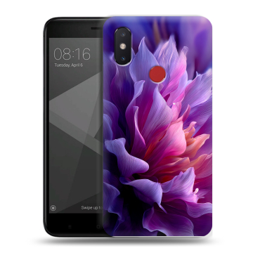 Силиконовый чехол на Xiaomi Mi8 SE с принтом женский цветы Силиконовый чехол на Xiaomi Mi8 SE с принтом женский цветы