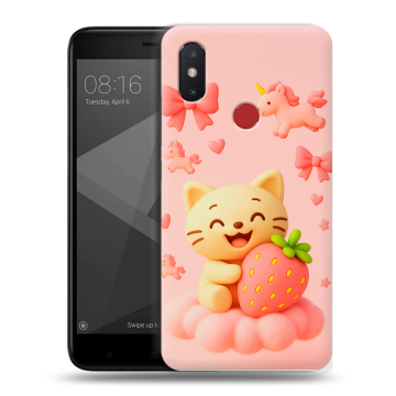 Силиконовый чехол на Xiaomi Mi8 SE с принтом для девочек