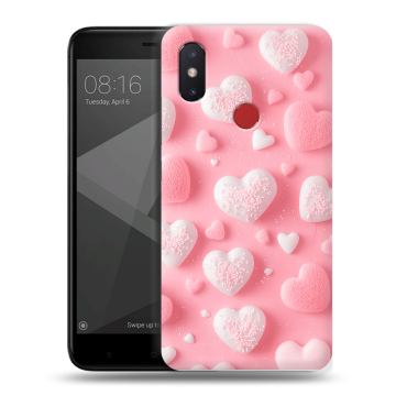 Силиконовый чехол на Xiaomi Mi8 SE с принтом Сердечки Силиконовый чехол на Xiaomi Mi8 SE с принтом Сердечки