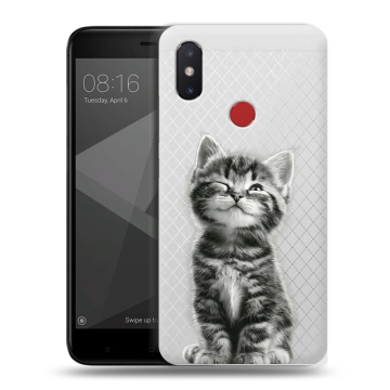 Силиконовый чехол на Xiaomi Mi8 SE с принтом Котенок