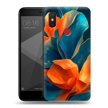 Силиконовый чехол на Xiaomi Mi8 SE с принтом Цветы Силиконовый чехол на Xiaomi Mi8 SE с принтом Цветы