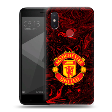 Силиконовый чехол на Xiaomi Mi8 SE с принтом Manchester United