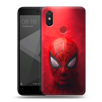 Силиконовый чехол на Xiaomi Mi8 SE с принтом Spiderman Человек паук Силиконовый чехол на Xiaomi Mi8 SE с принтом Spiderman Человек паук