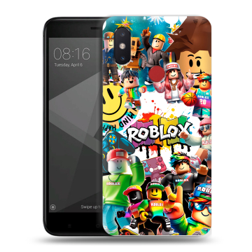 Силиконовый чехол на Xiaomi Mi8 SE с принтом Roblox Роблокс Силиконовый чехол на Xiaomi Mi8 SE с принтом Roblox Роблокс