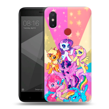 Силиконовый чехол на Xiaomi Mi8 SE с принтом My little pony Дружба чудо Силиконовый чехол на Xiaomi Mi8 SE с принтом My little pony Дружба чудо