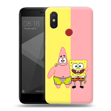 Силиконовый чехол на Xiaomi Mi8 SE с принтом Спанч боб Спанчбоб Силиконовый чехол на Xiaomi Mi8 SE с принтом Спанч боб Спанчбоб