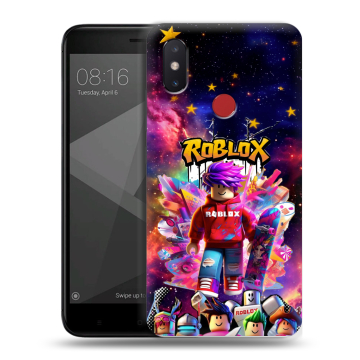 Силиконовый чехол на Xiaomi Mi8 SE с принтом Roblox Роблокс Силиконовый чехол на Xiaomi Mi8 SE с принтом Roblox Роблокс