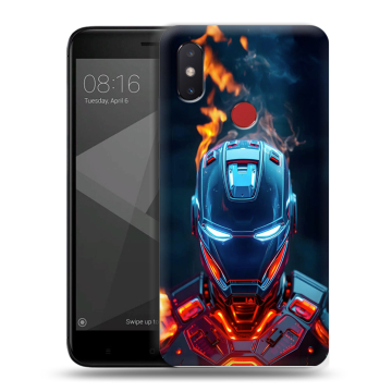 Силиконовый чехол на Xiaomi Mi8 SE с принтом IronMan Железный человек Силиконовый чехол на Xiaomi Mi8 SE с принтом IronMan Железный человек