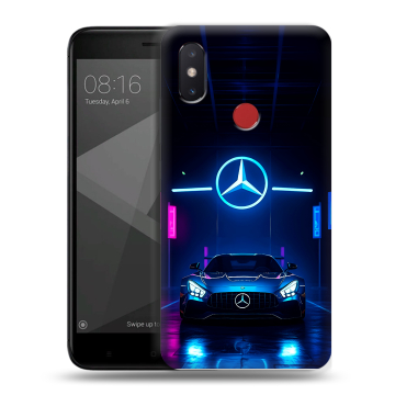 Силиконовый чехол на Xiaomi Mi8 SE с принтом Mercedes Мерседес Силиконовый чехол на Xiaomi Mi8 SE с принтом Mercedes Мерседес