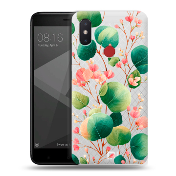 Силиконовый чехол на Xiaomi Mi8 SE с принтом женский