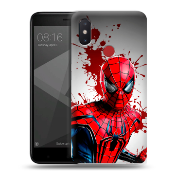 Силиконовый чехол на Xiaomi Mi8 SE с принтом Spiderman Человек паук