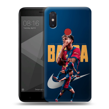 Силиконовый чехол на Xiaomi Mi8 SE с принтом Барселона Barca Yamal Силиконовый чехол на Xiaomi Mi8 SE с принтом Барселона Barca Yamal