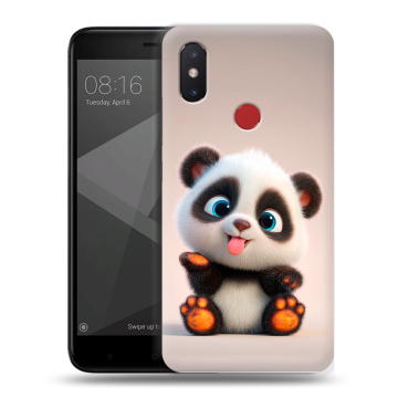 Силиконовый чехол на Xiaomi Mi8 SE с принтом милая панда Силиконовый чехол на Xiaomi Mi8 SE с принтом милая панда