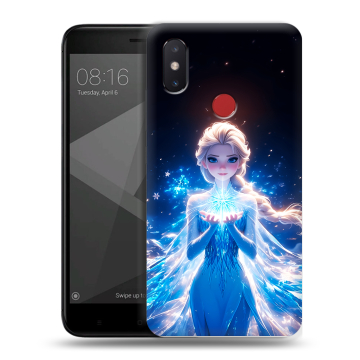 Силиконовый чехол на Xiaomi Mi8 SE с принтом Холодное сердце Frozen Силиконовый чехол на Xiaomi Mi8 SE с принтом Холодное сердце Frozen
