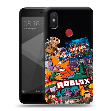 Силиконовый чехол на Xiaomi Mi8 SE с принтом Roblox Роблокс Силиконовый чехол на Xiaomi Mi8 SE с принтом Roblox Роблокс